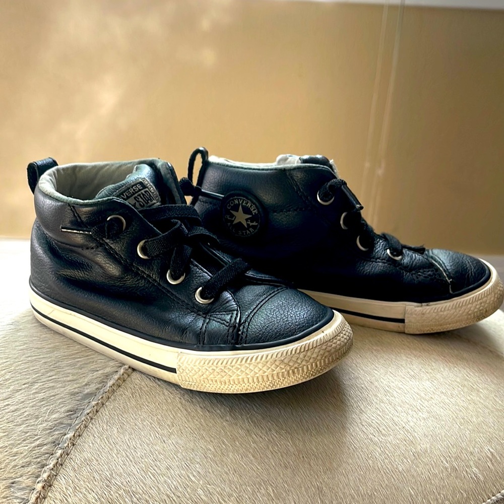 Converse Easy On Chuck Taylor High Tops, leather